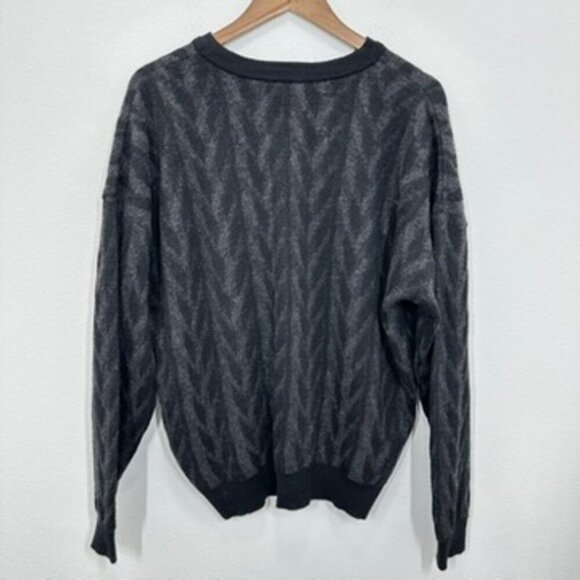 Tundra Vintage Size XL Geometric Wool Blend Grandpa Sweater Crewneck 90s - Picture 8 of 8